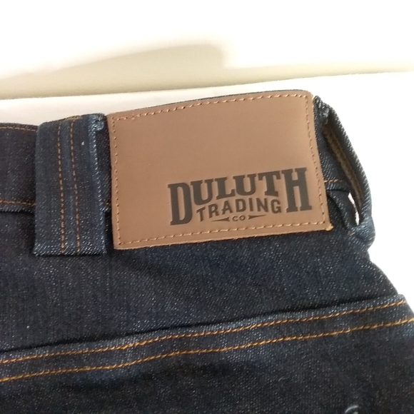 SOLD Duluth Trading NWOT Men's Indigo Ballroom Double Flex Slim Fit Jeans 36x32 - Picture 7 of 14